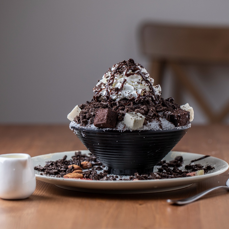 oreo brownie snow ice