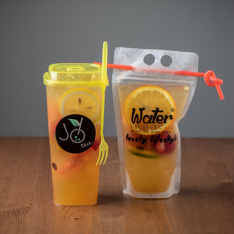 small mixed fresh fruit tea